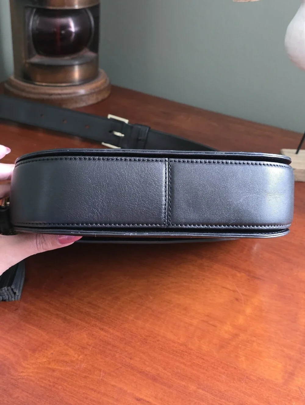 Kate Spade Ridley Street Skye Market Sample Black Leather Crossbody Bag